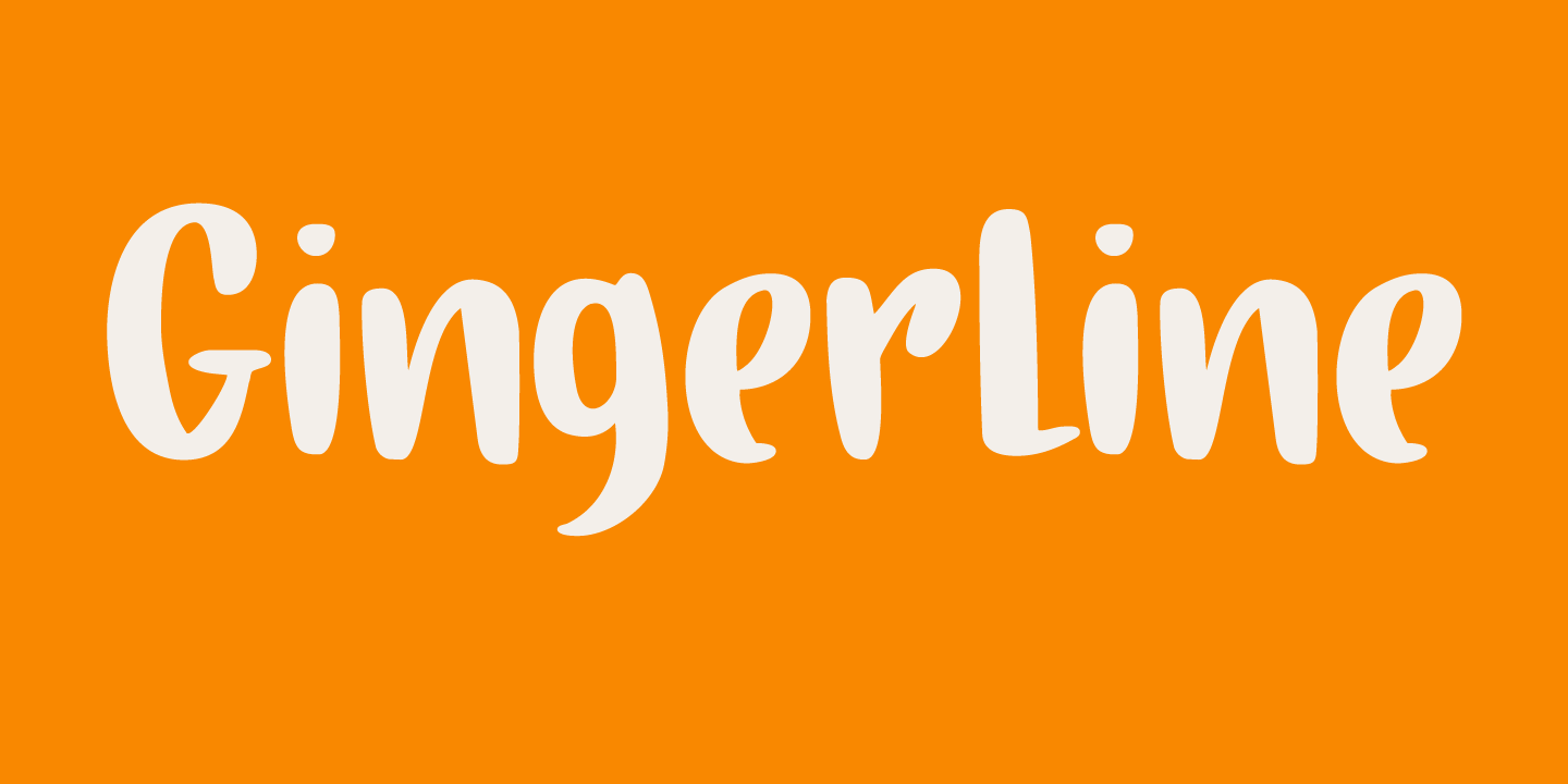 Gingerline Font Poster #1