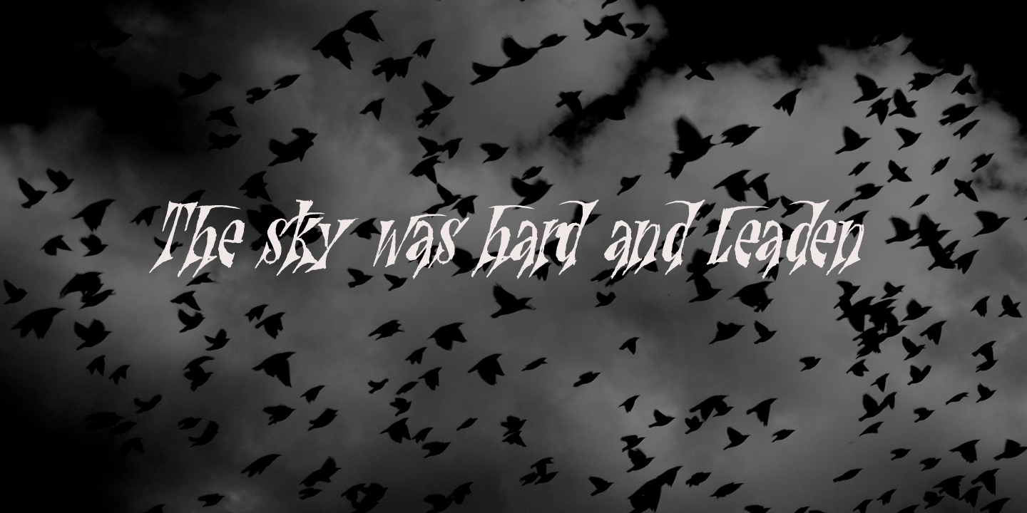 Nefarious Font Poster #1