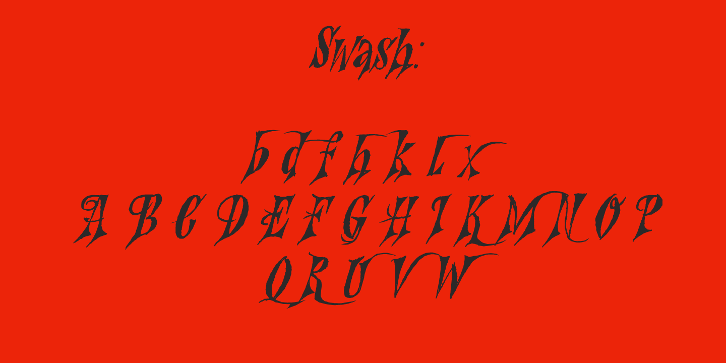 Nefarious Font Poster #1