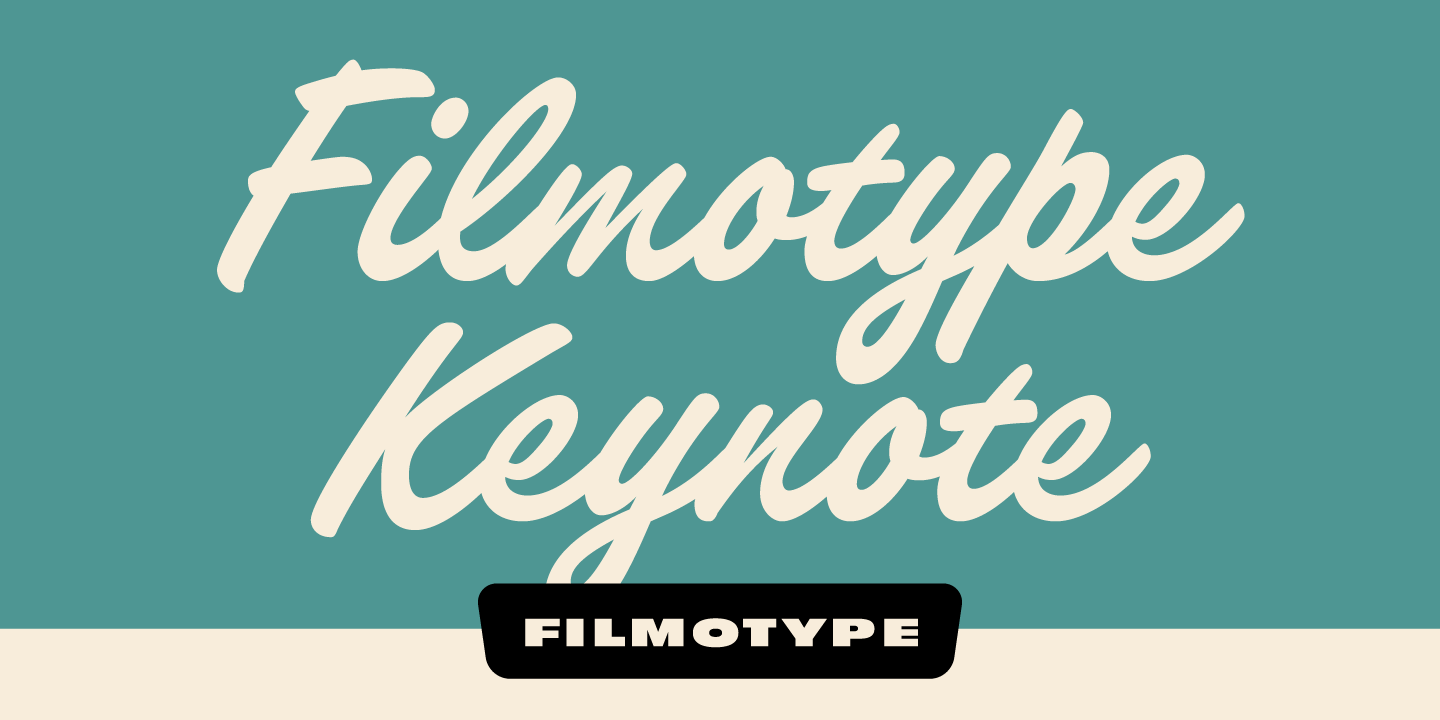 Filmotype Keynote Font Poster #1