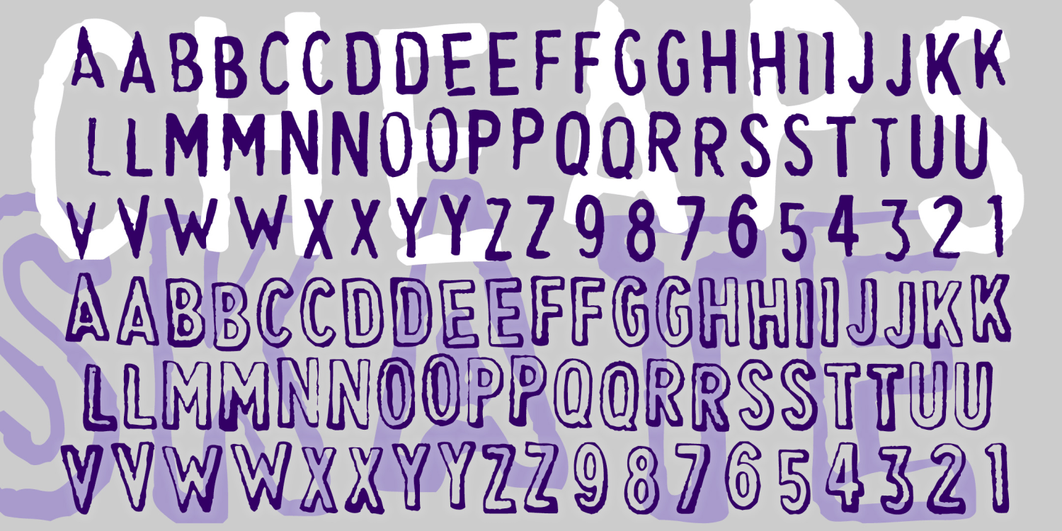 Cheapskate Font Family Poster