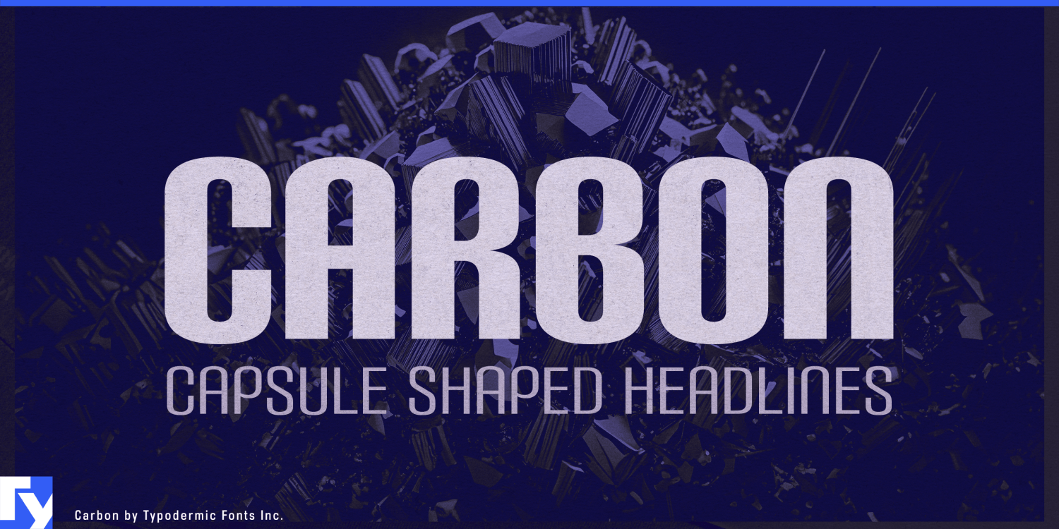Carbon Font Poster #1