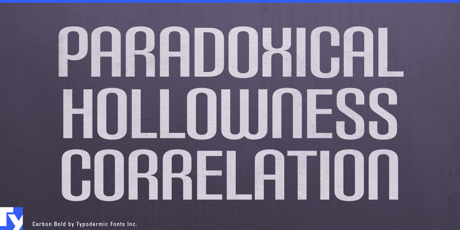 Carbon Font Poster #1