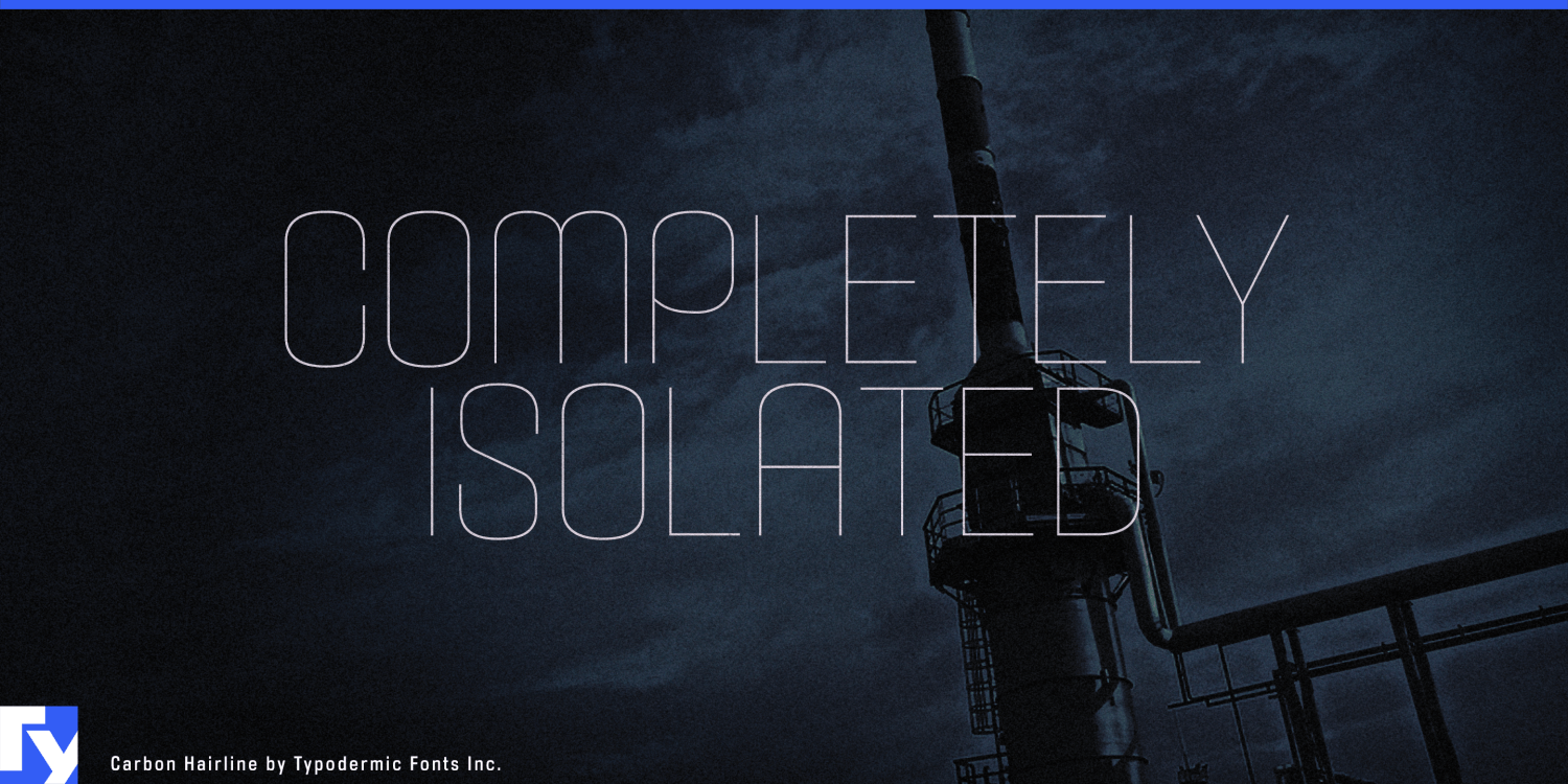 Carbon Font Poster #1