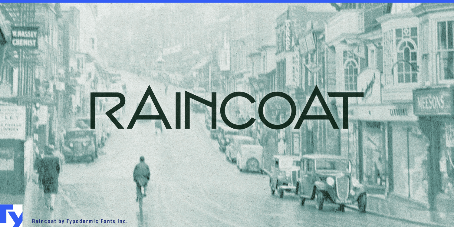 Raincoat Font Poster #1