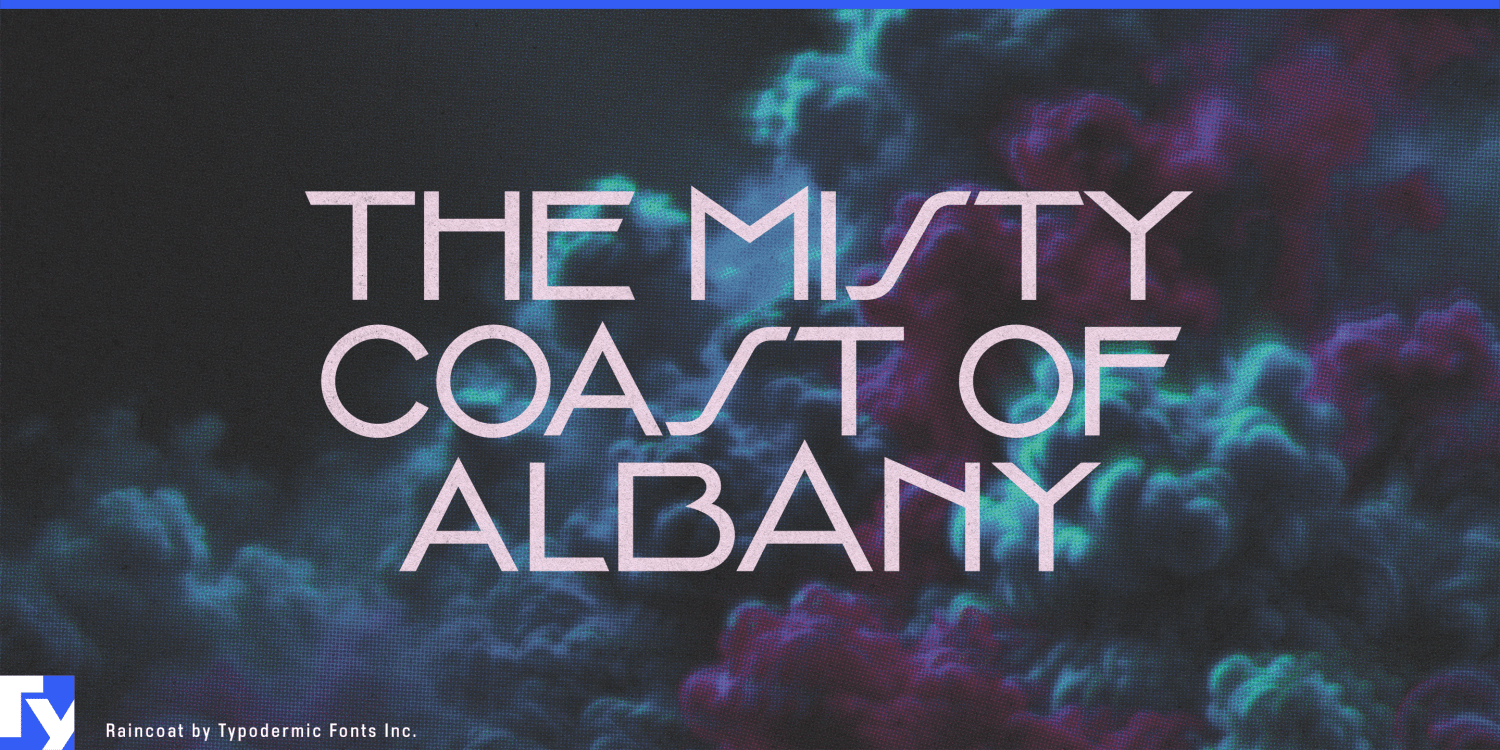 Raincoat Font Poster #1