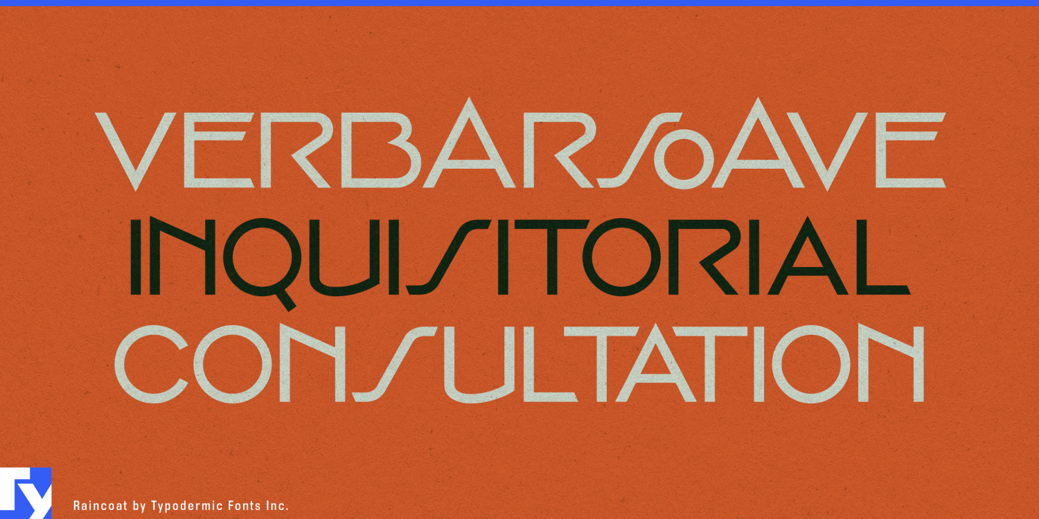 Raincoat Font Poster #1