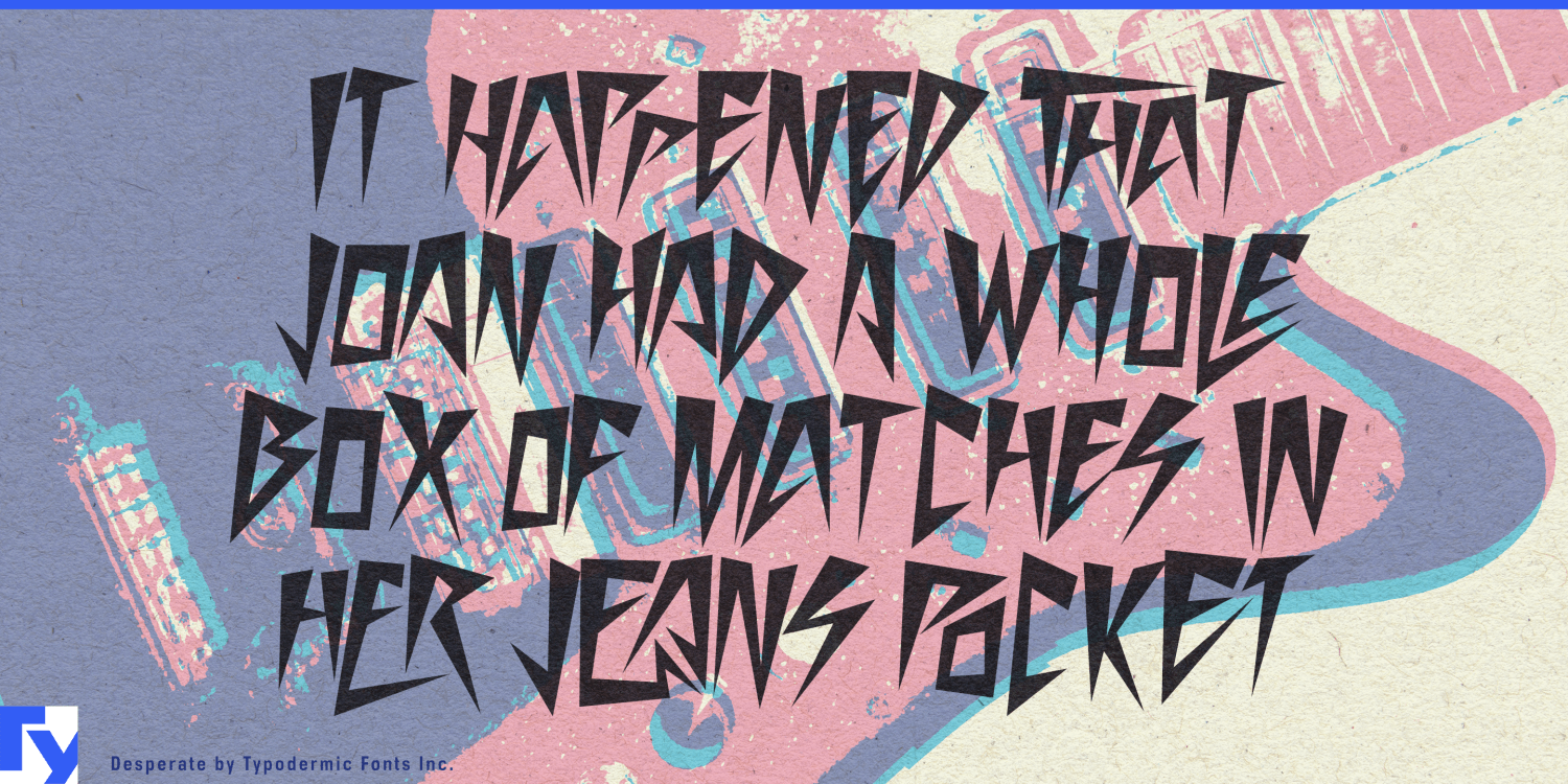 Desperate Font Poster #1