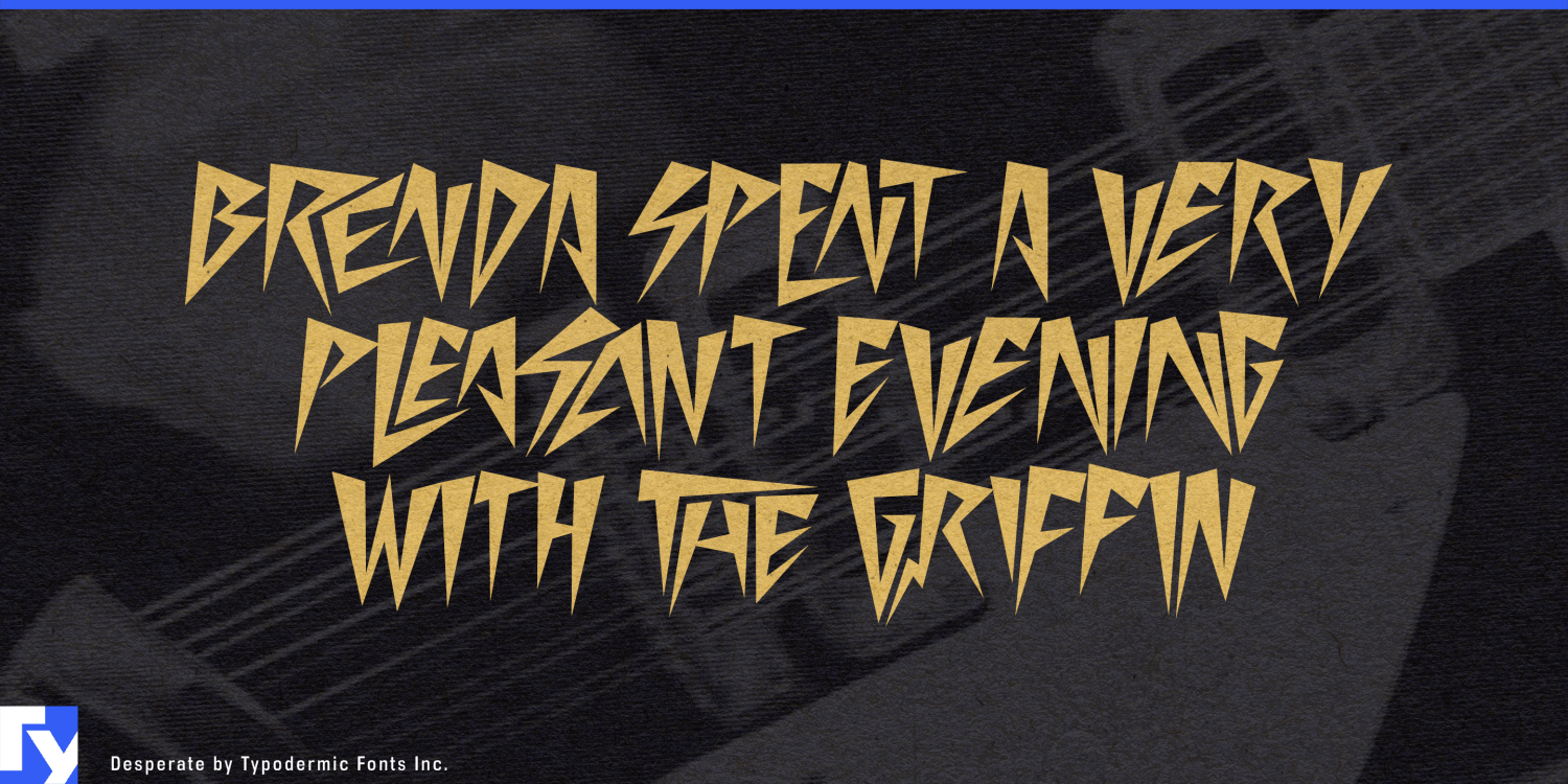 Desperate Font Poster #1