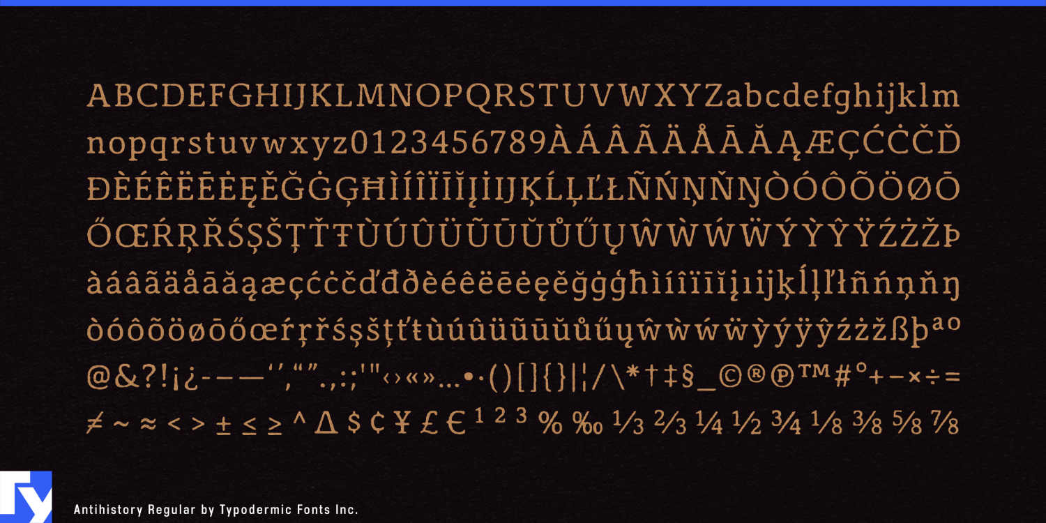 Antihistory Font Poster #1