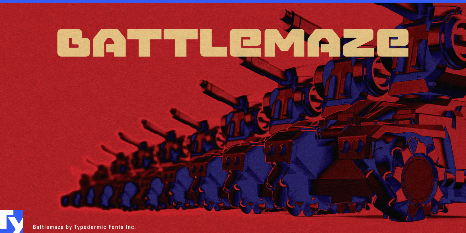 Battlemaze Hv Font Poster #1