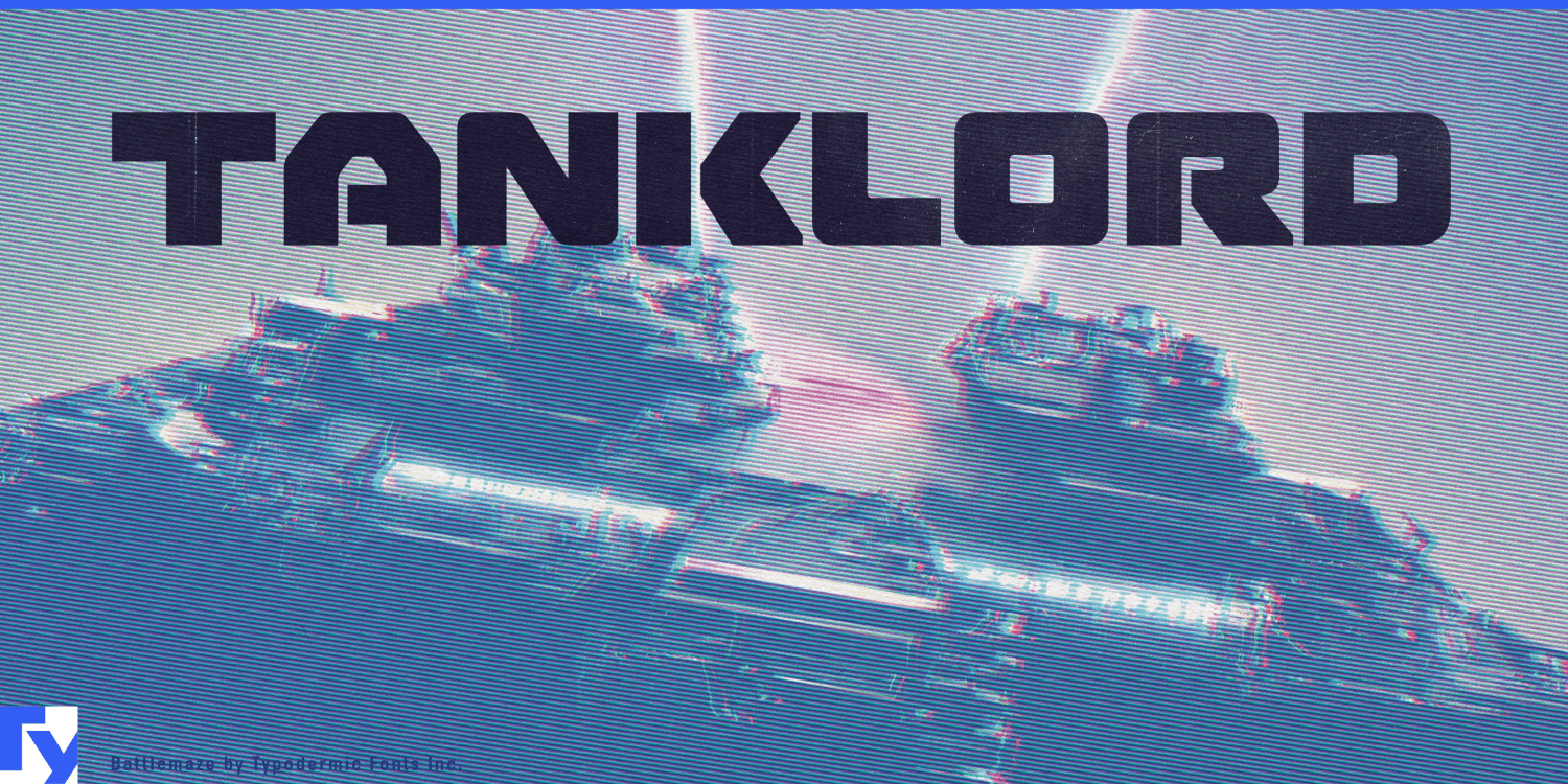 Battlemaze Hv Font Poster #1