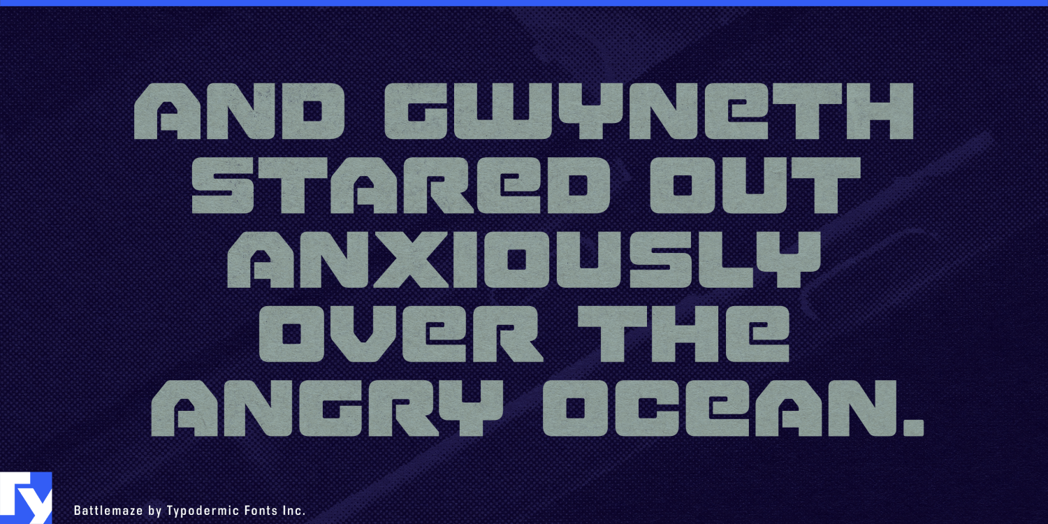 Battlemaze Hv Font Poster #1
