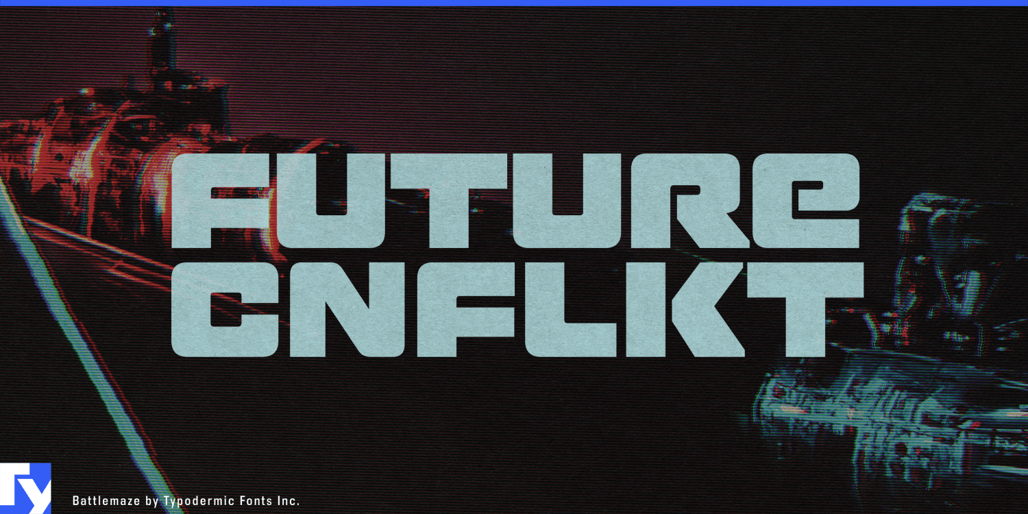 Battlemaze Hv Font Poster #1
