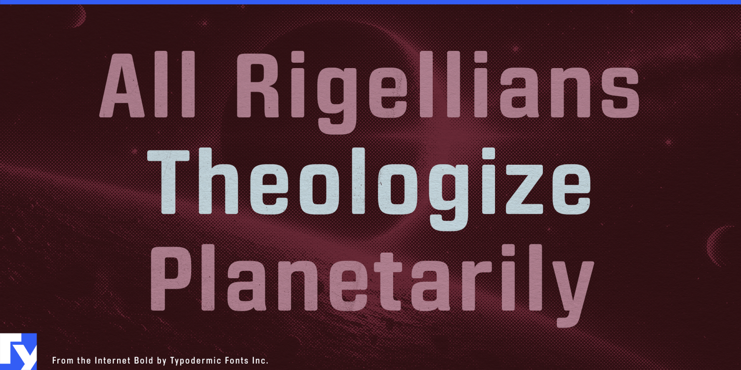 From the Internet Font Poster #1