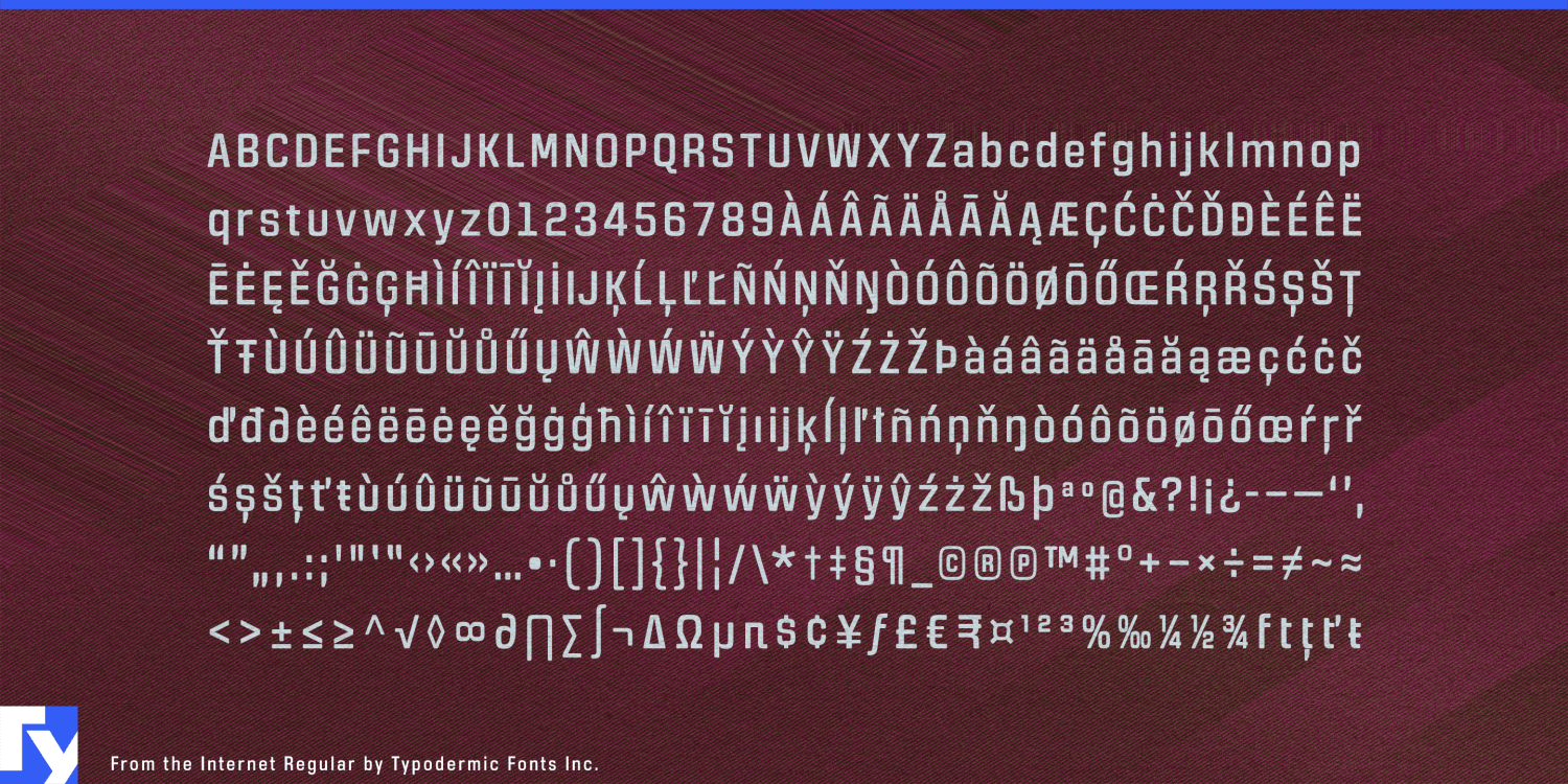 From the Internet Font Poster #1