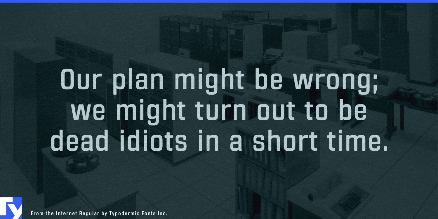 From the Internet Font Poster #1