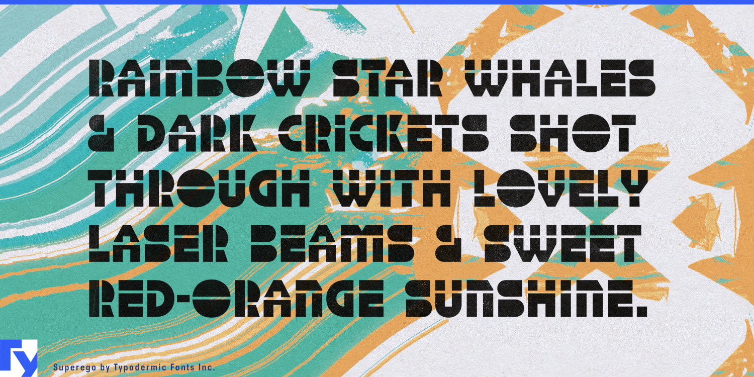 Superego Font Poster #1