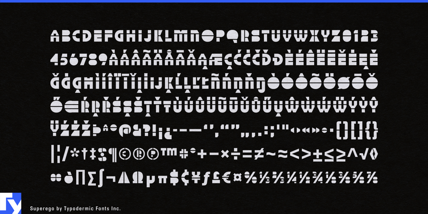 Superego Font Poster #1