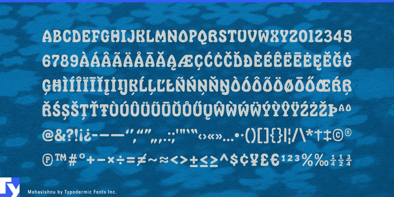 Mahavishnu Font Poster #1