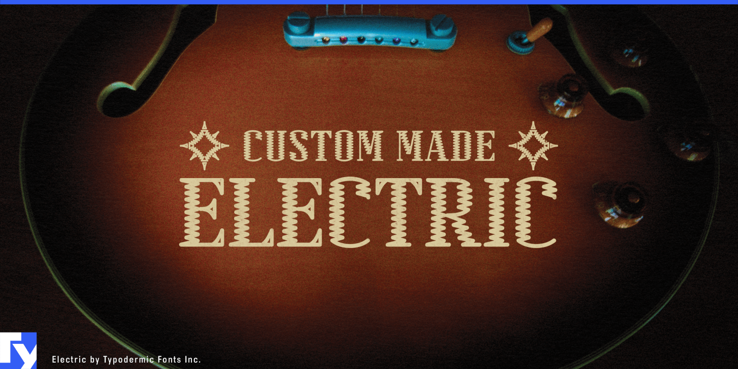Electric Font Poster #1