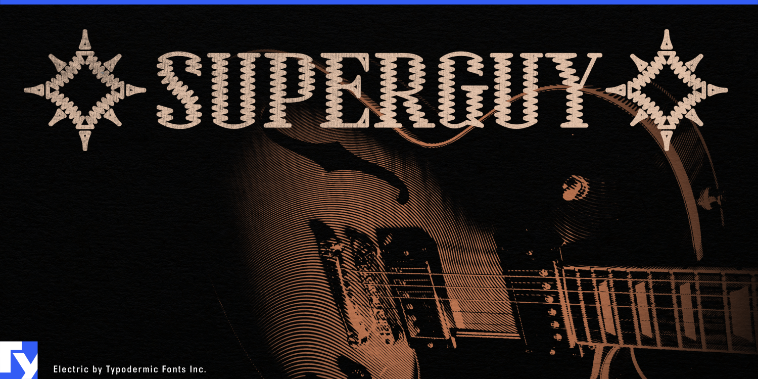 Electric Font Poster #1