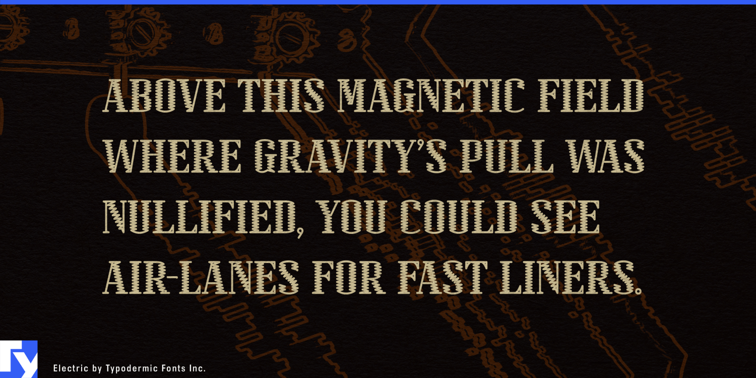 Electric Font Poster #1