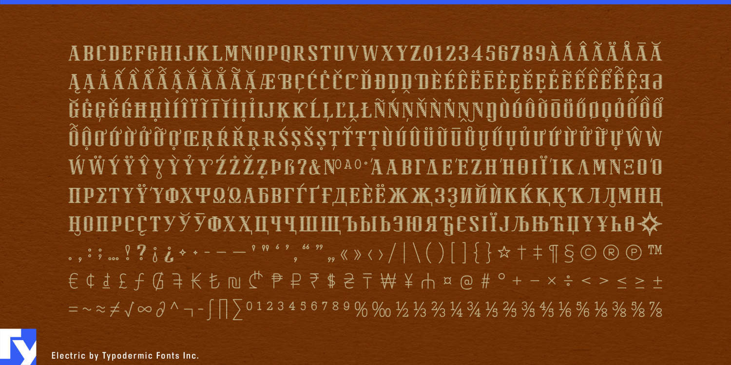 Electric Font Poster #1