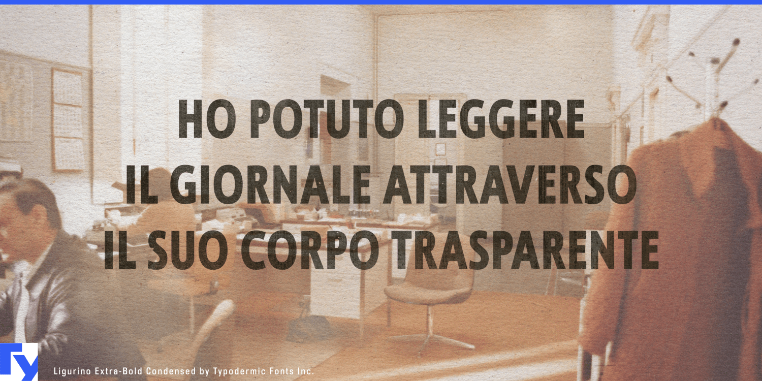 Ligurino Font Poster #1