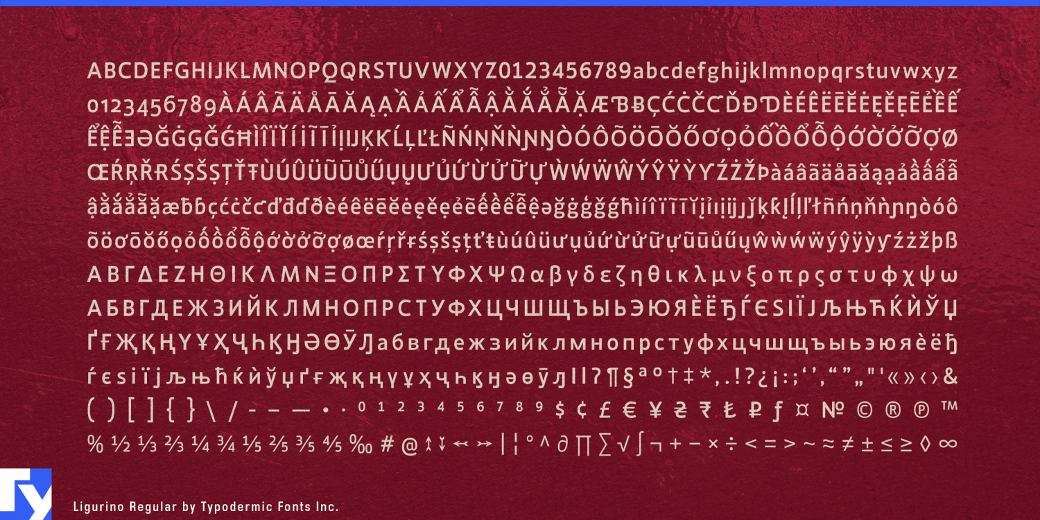 Ligurino Font Poster #1