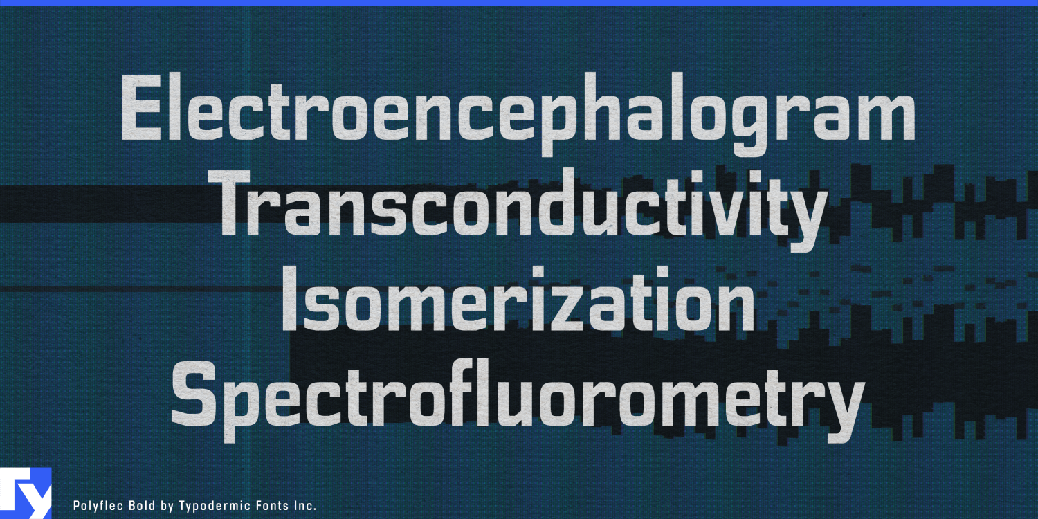 Polyflec Font Poster #1
