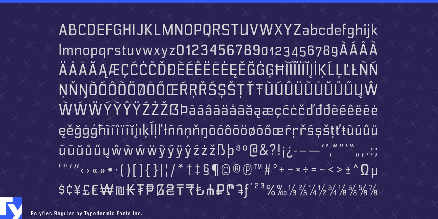 Polyflec Font Poster #1