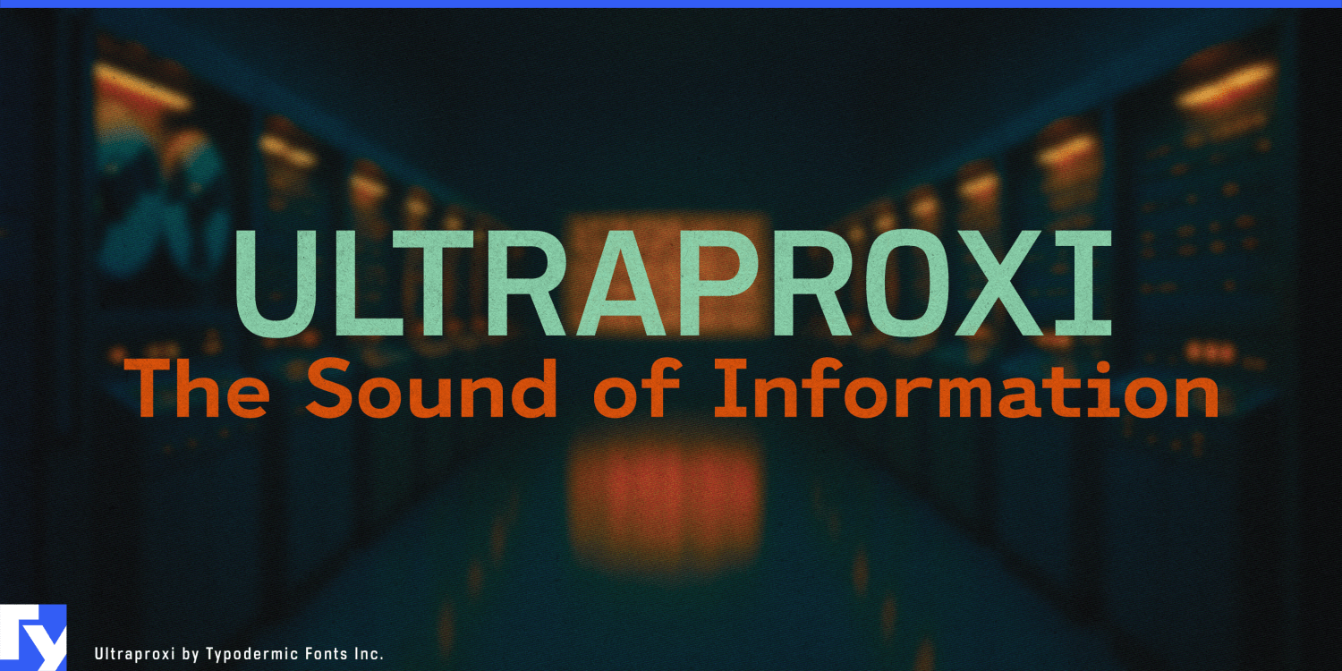 Ultraproxi Font Poster #1