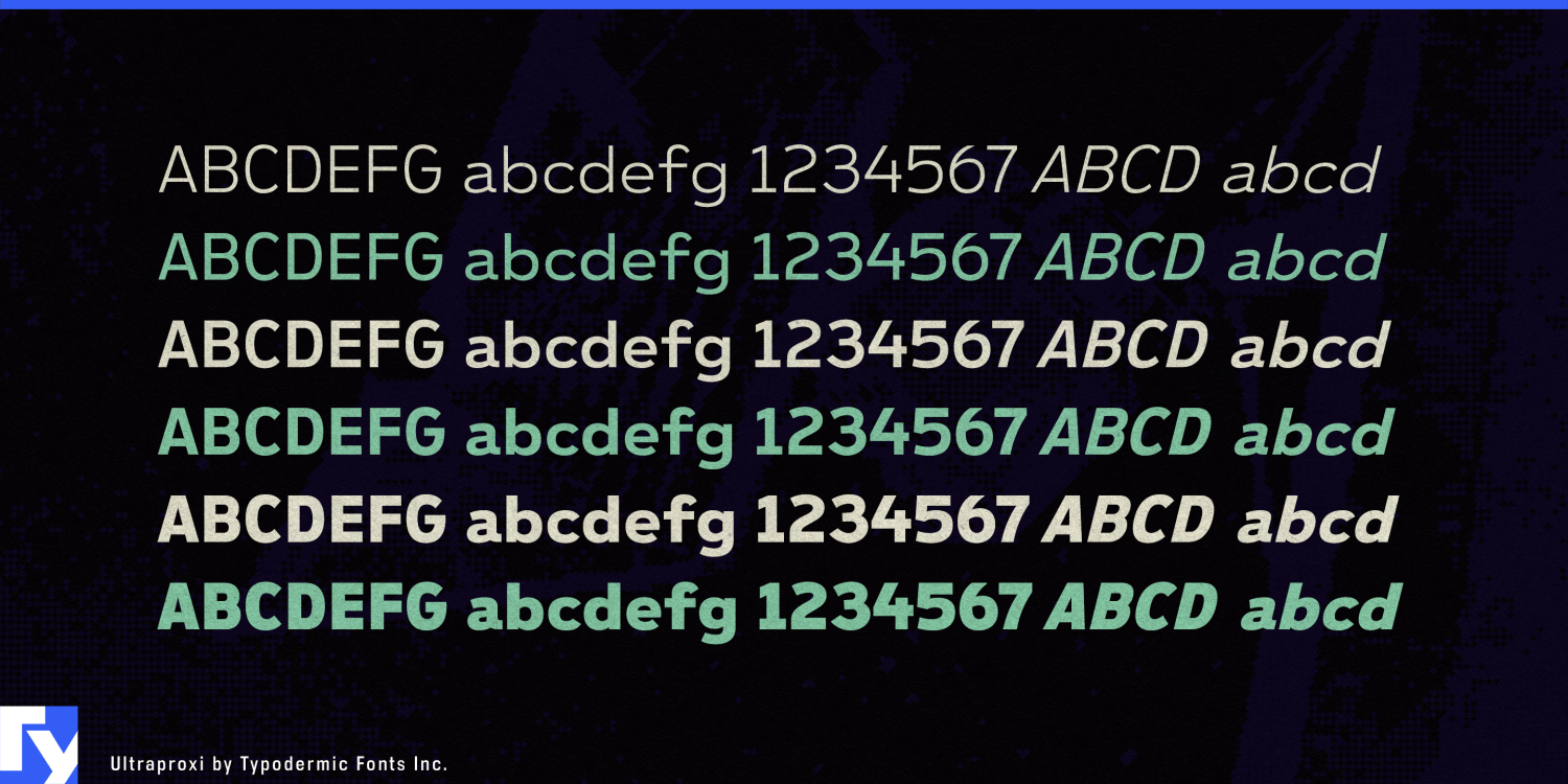 Ultraproxi Font Poster #1