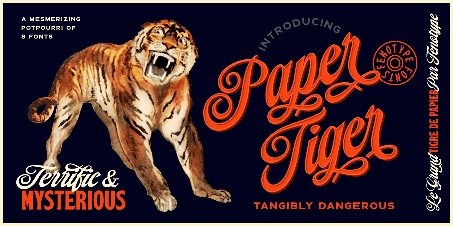 Paper Tiger Font Poster #1
