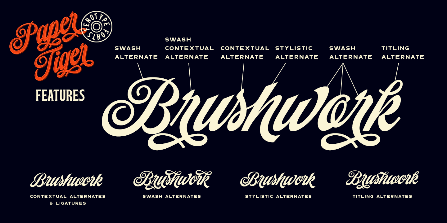 Paper Tiger Font Poster #1