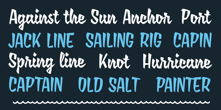 Saline Font Poster #1