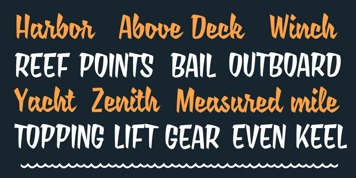 Saline Font Poster #1