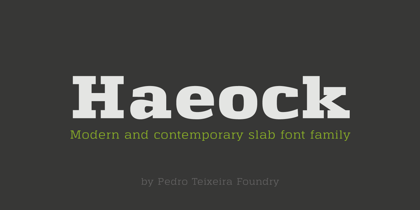 Haeock Font Poster #1
