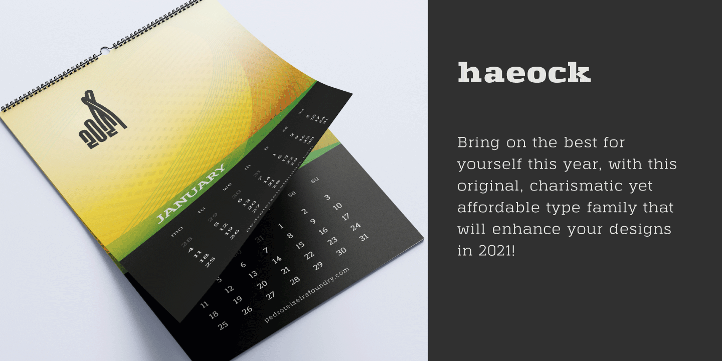 Haeock Font Poster #1