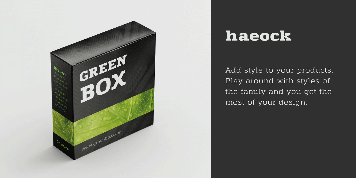 Haeock Font Poster #1