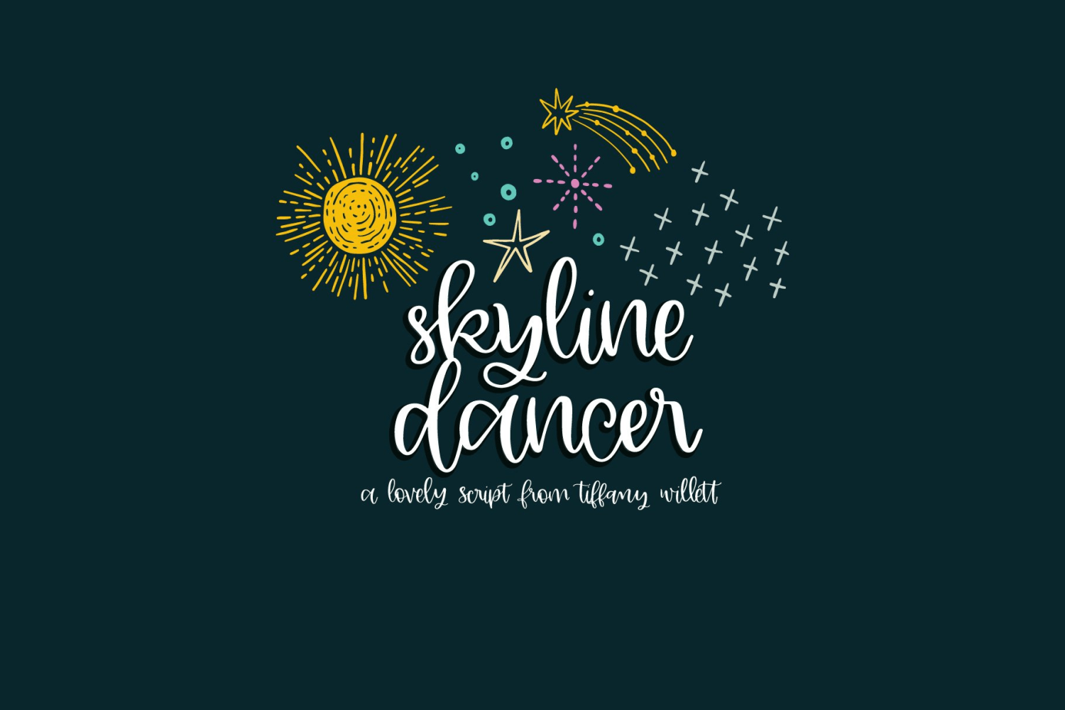 Skyline Dancer Font Family Poster