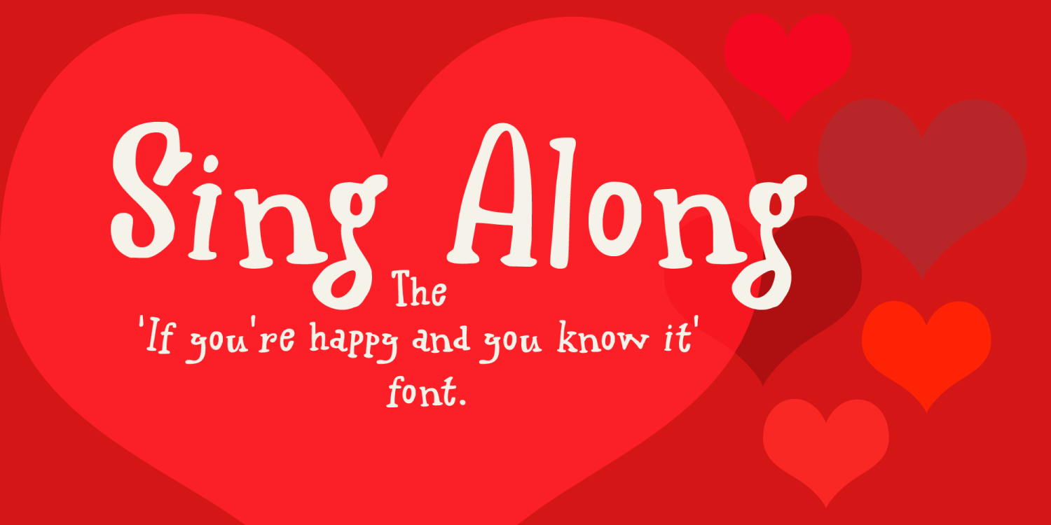 Sing Along Font Poster #1