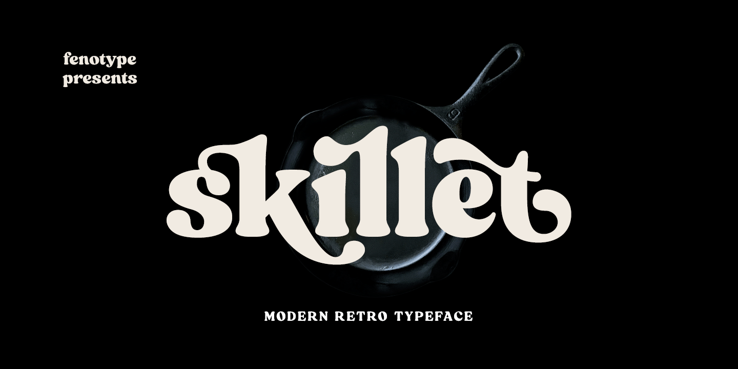 Skillet Font Family Poster