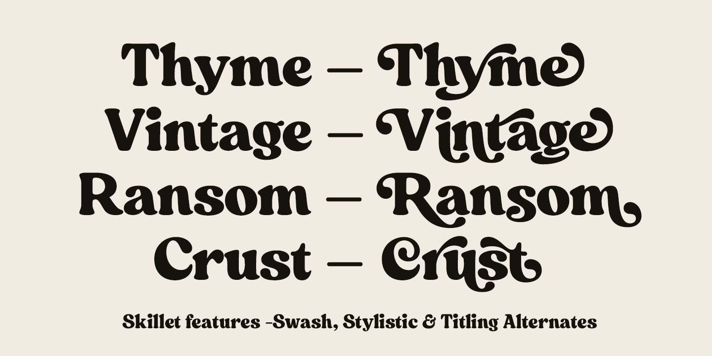 Skillet Font Poster #1