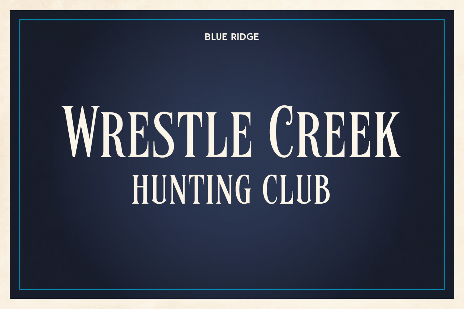 Blue Ridge Font Poster #1