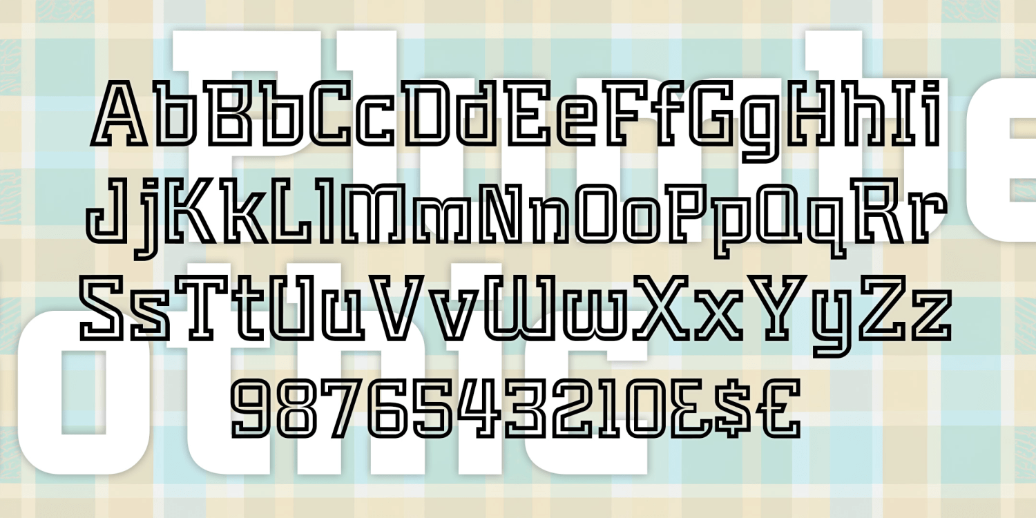 Plumbers Gothic Font Poster #2