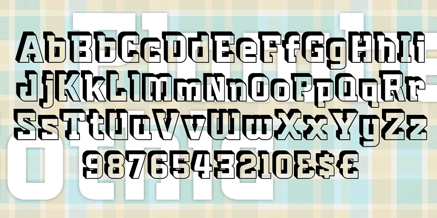 Plumbers Gothic Font Poster #3