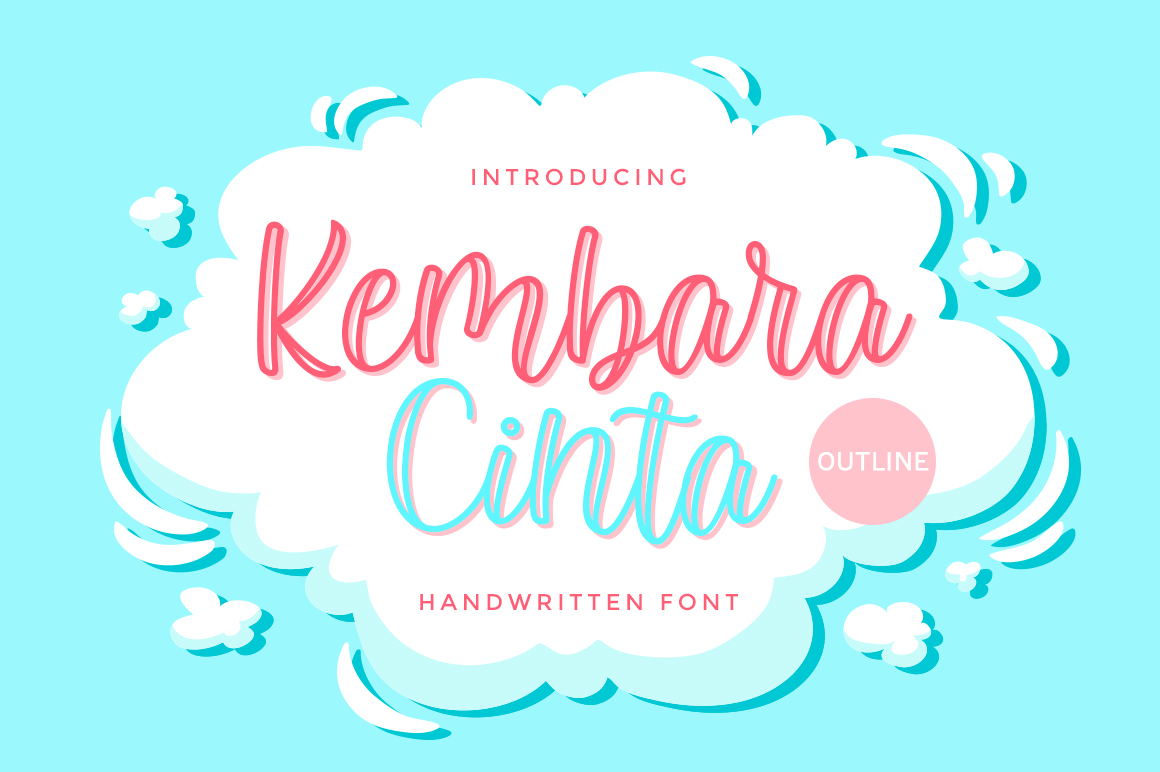 Kembara Cinta Outline Font Poster #1