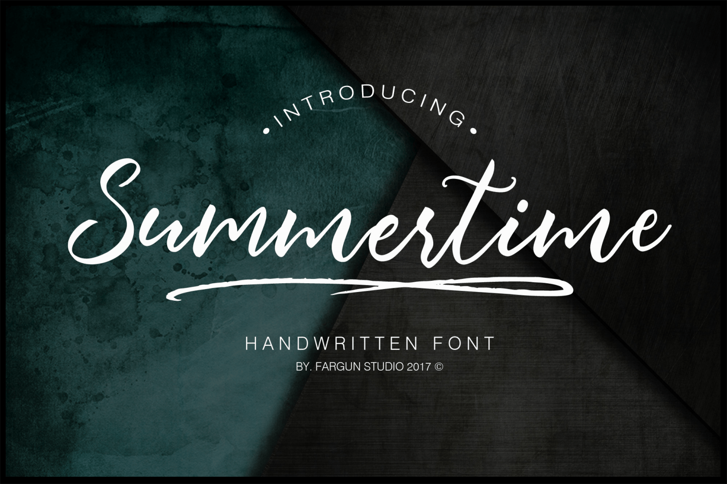 Summertime Font Poster #1